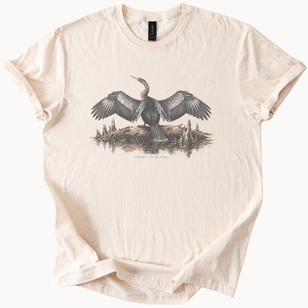 Waterbird Art Boho Nature Tee